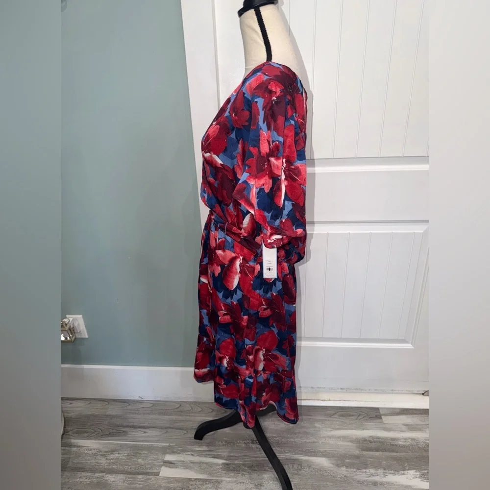 Draper James Floral Flutter sleeve mini dress size XL NWT